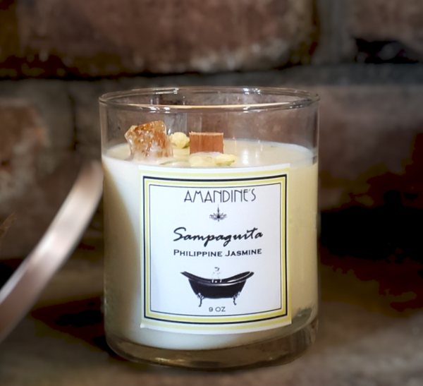 Sampaguita Crystal-infused Candle 9 oz.